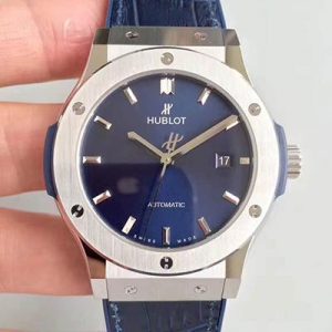 Hublot Classic Fusion Titanium Blue 511.NX.7170.LR JJ Factory Replica Hublot Watches