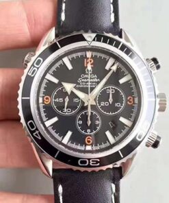 Omega Seamaster Planet Ocean 600 M Co-Axial Chronograph 2210.51.00 OM Factory Black Dial Replica Watch - UK Replica