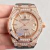 Royal Oak 15450 Rose Gold Diamond JF Factory Replica Audemars Piguet Royal Oak Watch