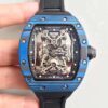 Richard Mille RM50-27-01 NTPT Blue Forged Carbon Skeleton Dial Replica Watch - UK Replica