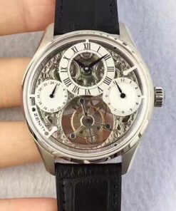 Zenith EP Calender Skeleton Tourbillon SS/LE White and Skeleton Dial Replica Watch - UK Replica