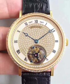 Breguet Grand Complication Tourbillon Diamond Dial Replica Watch - UK Replica
