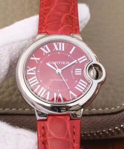 Ballon Bleu De Cartier 33MM WSBB0022 TW Factory Red Dial Replica Watch - UK Replica