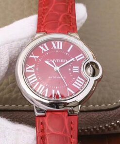 Ballon Bleu De Cartier 33MM WSBB0022 TW Factory Red Dial Replica Watch - UK Replica