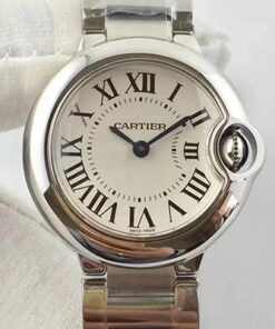 Ballon Bleu De Cartier 28MM W69010Z4 V6 Factory White Dial Replica Watch - UK Replica