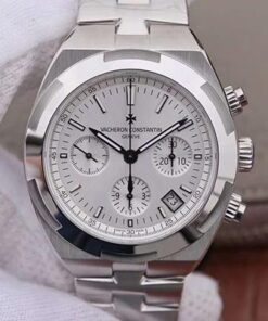 Vacheron Constantin Overseas Chronograph 5500V/110A-B075 JH Factory Silver Dial Replica Watch - UK Replica