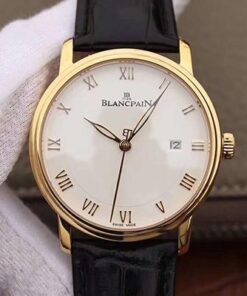 Blancpain Villeret Ultraplate 6651-3642-55 ZF Factory White Dial Replica Watch - UK Replica