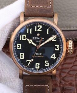 Zenith Pilot Type 20 Extra Special Bronze 29.2430.679.21.C753 XF Factory Black Dial Replica Watch - UK Replica
