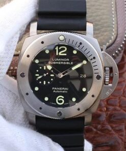 Panerai Luminor Submersible 1950 Amagnetic 3 Days Titanium PAM389 VS Factory V2 Black Dial Replica Watch - UK Replica