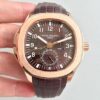 Patek Philippe Aquanaut Travel Time 5164R-001 Rose Gold Chocolate Dial Replica Watch - UK Replica