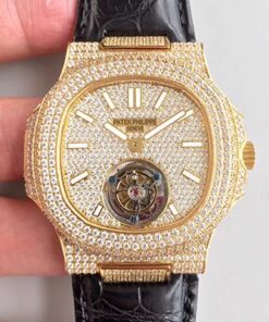 Patek Philippe Nautilus Jumbo 5711 Diamond Dial Tourbillon R8 Factory Replica Watch - UK Replica