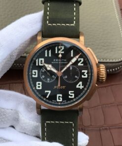 Zenith Pilot Type 20 Chronograph Extra Special Bronze 29.2430.4069/21.C800 XF Factory Black Dial Replica Watch - UK Replica