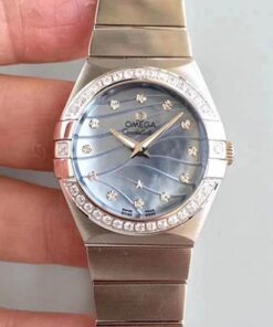 Omega Constellation Ladies 123.15.24.60.55.006 Blue Dial Replica Watch - UK Replica