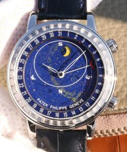 Patek Philippe Grand Complications Sky Moon Celestial 6102P-001 Blue Dial Replica Watch - UK Replica