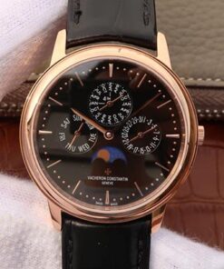 Vacheron Constantin Patrimony Perpetual Calendar 43175/000R-B343 Black Dial Replica Watch - UK Replica