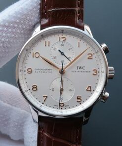 IWC Portugieser Chronograph IW371445 ZF Factory White Dial Replica Watch - UK Replica