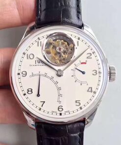 IWC Portugieser Tourbillon Mystere Retrograde IW504601 YL Factory White Dial Replica Watch - UK Replica