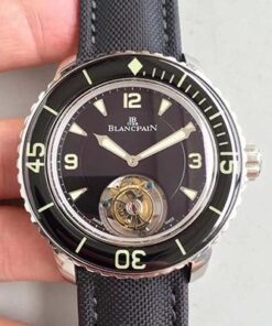 Blancpain Fifty Fathoms Tourbillon Black Dial Replica Watch - UK Replica