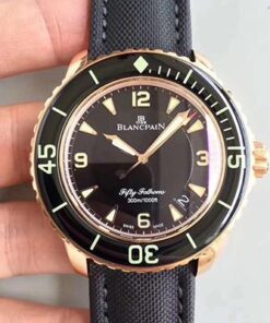 Blancpain Fifty Fathoms 5015-3630-52 ZF Factory Black Dial Replica Watch - UK Replica