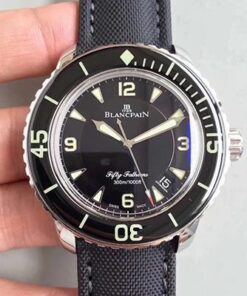 Blancpain Fifty Fathoms 5015-1130-52 ZF Factory Black Dial Replica Watch - UK Replica