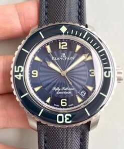 Blancpain Fifty Fathoms 5015D-1140-52B ZF Factory Blue Dial Replica Watch - UK Replica