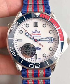 Omega Seamaster Diver 300M Co-Axial 41MM Commander 007 212.32.41.20.04.001 UR Factory White Dial Replica Watch - UK Replica