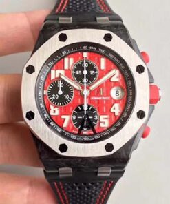 Audemars Piguet Royal Oak Offshore Singapore GP F1 26190OS.OO.D003CU.01 JF Factory Red Dial Replica Watch - UK Replica