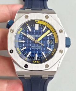 Audemars Piguet Royal Oak Offshore Diver 15710ST.OO.A027CA.01 JF Factory V8 Blue Dial Replica Watch - UK Replica