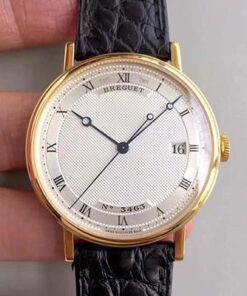 Breguet Classique 5177BA/12/9V6 Yellow Gold MKS Factory Silver Dial Replica Watch - UK Replica