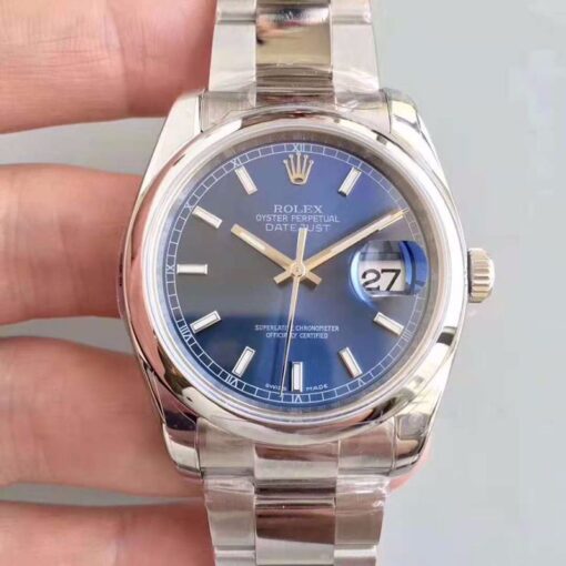 Rolex Datejust 36MM 116200 AR Factory Blue Dial Replica Watch - UK Replica