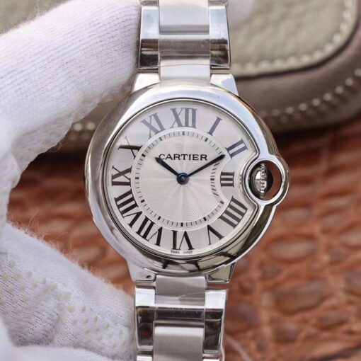 Ballon Bleu De Cartier W6920084 Silver Dial V6 Factory Replica Cartier Watch