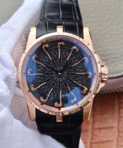 ZF Factory Roger Dubuis Excalibur Knights Of The Round Table II RDDBEX0511 Rose Gold Replica Watch