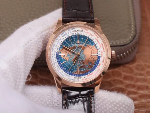 8F Factory Jaeger-LeCoultre Geophysic Univrsal Time 8102520 Pink Gold Replica Watch