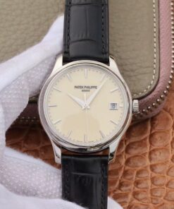 ZF Factory Patek Philippe Calatrava Automatic Date White Dial Watch 5227 Flip Back Version Replica Watch
