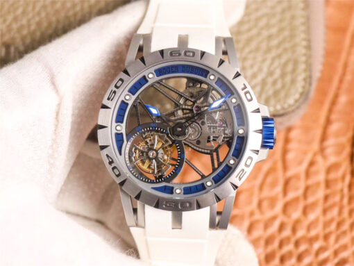 JB Factory Roger Dubuis Excalibur Spider Italdesign Edition RDDBEX0622 Bule Replica Watch