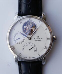 Blancpain Villeret Tourbillon 6025-1542-55b White Dial JB Factory Replica Blancpain Watch