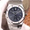 XF FACTORY AUDEMARS PIGUET ROYAL OAK “JUMBO” EXTRA-THIN 15202ST.OO.1240ST.01 STAINLLESS STEEL CUFFLINKS BLACK “TAPISSERIE” PATTERN Replica Watch