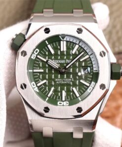 Royal Oak Offshore 15710ST.OO.A052CA.01 Green Dial JF Factory Replica Audemars Piguet Watch