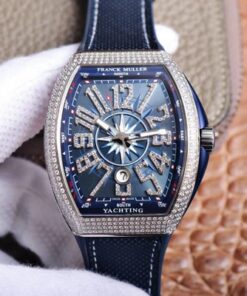 Franck Muller MEN'S Collection V45 SC DT Yachting ZF Factory Blue Dial Replica Watch