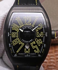 Franck Muller Vanguard V.45.SC.DT.TT.NR.BR.JA ZF Factory Black Dial Replica Watch