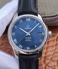 Omega De Ville 431.13.41.21.03.001 Blue Dial VS Factory Replica Omega Watches