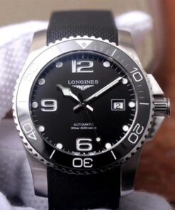Longines Concas L3.781.4.56.9 ZF Factory Black Dial Replica Watch