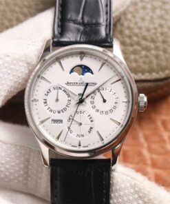 Jaeger-LeCoultre Master Ultra Thin Moon Perpetual Calendar 130842J V9 Factory White Dial Replica Watch