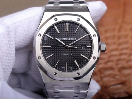 Audemars Piguet Royal Oak 15400ST.OO.1220ST.01 ZF Factory Black Dial Replica Watch