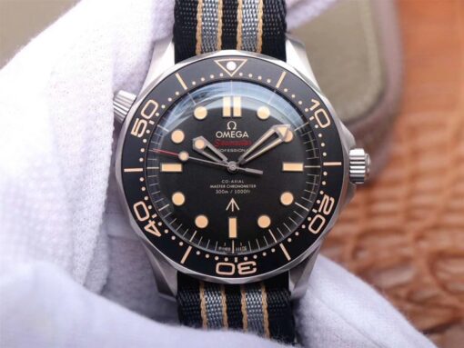 Omega Seamaster 210.92.42.20.01.001 James Bond 007 VS Factory Black Dial Replica Watch