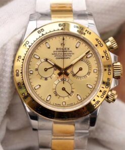 Rolex Daytona Cosmograph m116503-0003 Noob Factory Gold Dial Replica Watch