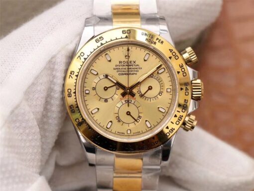 Rolex Daytona Cosmograph m116503-0003 Noob Factory Gold Dial Replica Watch