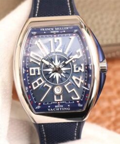Franck Muller MEN’S Collection V45 SC DT AC BL Yachting ZF Factory Blue Dial Replica Watch
