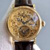 Replica Patek Philippe Tourbillon Yellow Gold Skeleton Dial