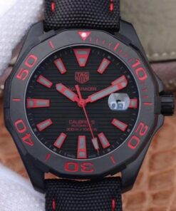 Tag Heuer Aquaracer WAY208C.RHZ4937 V6 Factory Black Dial Replica Watch